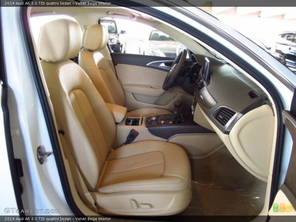 Velvet Beige Interior Front Seat for the 2014 Audi A6 3.0 TDI quattro Sedan #83980194