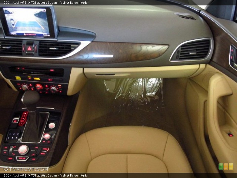 Velvet Beige Interior Dashboard for the 2014 Audi A6 3.0 TDI quattro Sedan #83980230