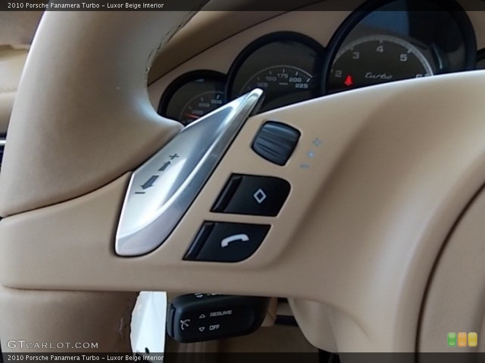 Luxor Beige Interior Controls for the 2010 Porsche Panamera Turbo #83980305