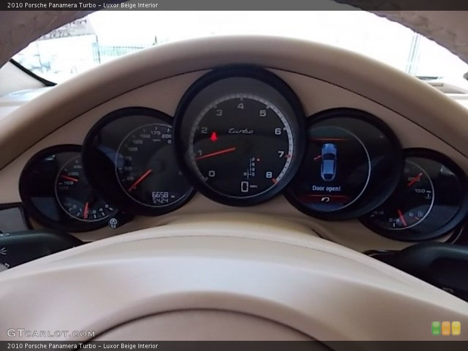 Luxor Beige Interior Gauges for the 2010 Porsche Panamera Turbo #83980353