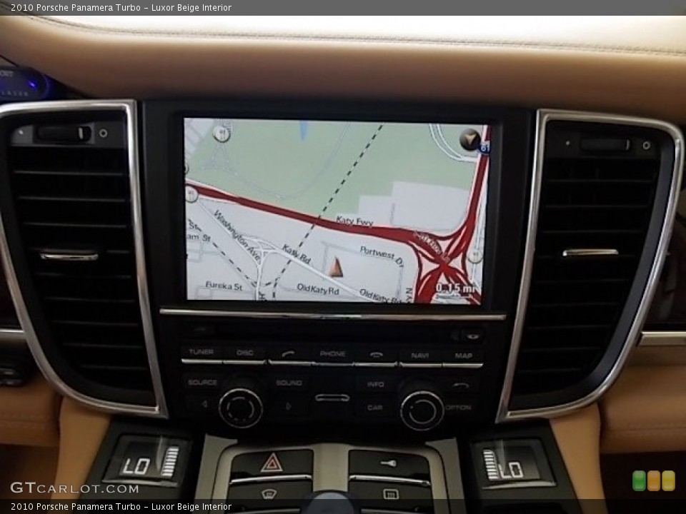 Luxor Beige Interior Navigation for the 2010 Porsche Panamera Turbo #83980404