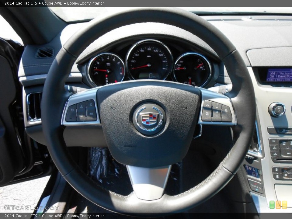 Ebony/Ebony Interior Steering Wheel for the 2014 Cadillac CTS 4 Coupe AWD #83980740