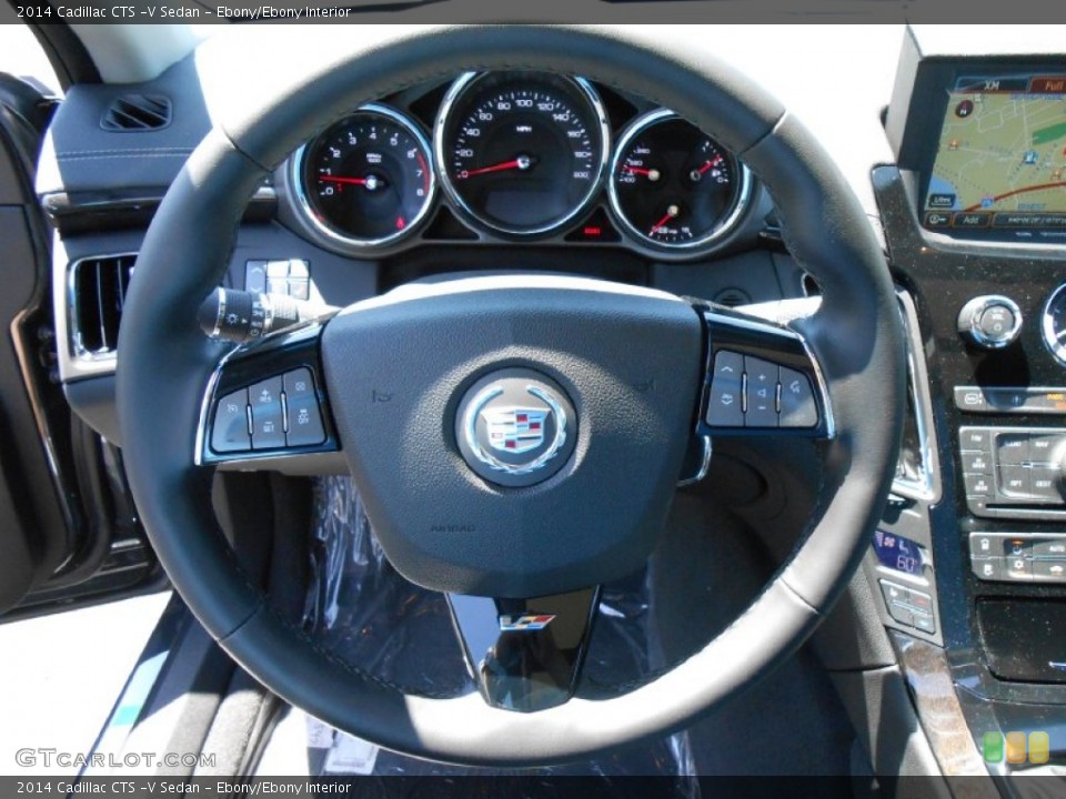 Ebony/Ebony Interior Steering Wheel for the 2014 Cadillac CTS -V Sedan #83981310