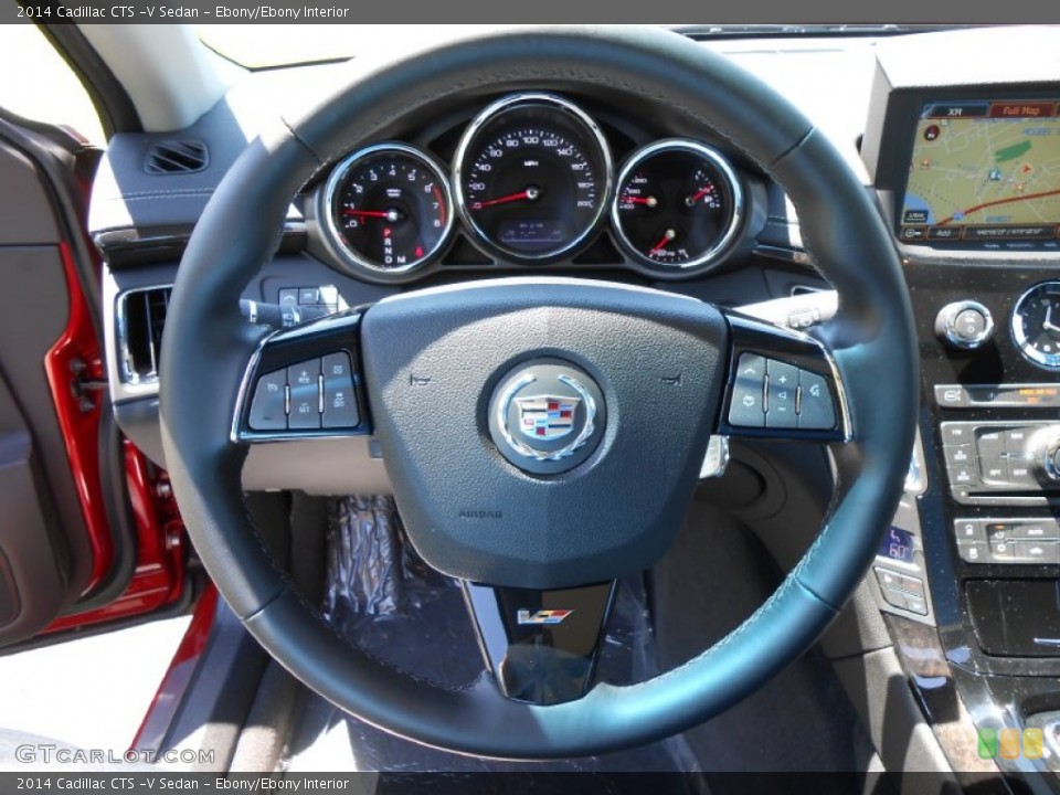 Ebony/Ebony Interior Steering Wheel for the 2014 Cadillac CTS -V Sedan #83981607