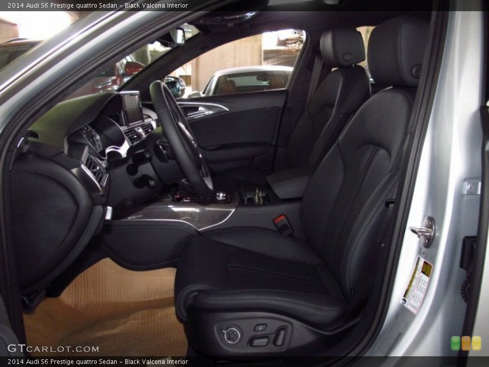 Black Valcona Interior Front Seat for the 2014 Audi S6 Prestige quattro Sedan #83982561