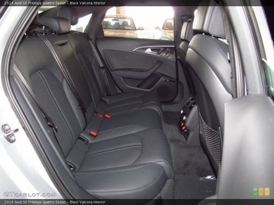 Black Valcona Interior Rear Seat for the 2014 Audi S6 Prestige quattro Sedan #83982627