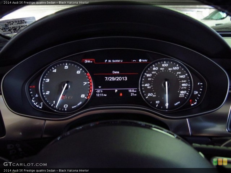 Black Valcona Interior Gauges for the 2014 Audi S6 Prestige quattro Sedan #83982945
