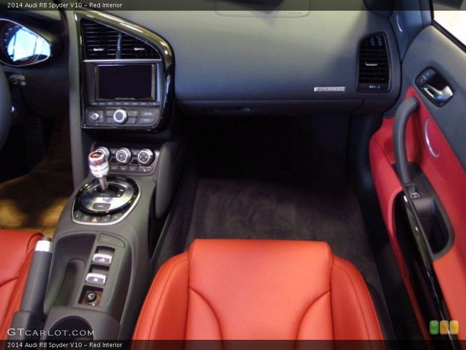 Red Interior Dashboard for the 2014 Audi R8 Spyder V10 #83983881