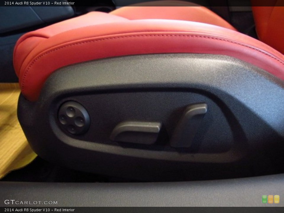 Red Interior Controls for the 2014 Audi R8 Spyder V10 #83983938