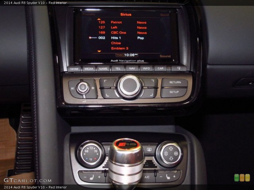 Red Interior Controls for the 2014 Audi R8 Spyder V10 #83984023