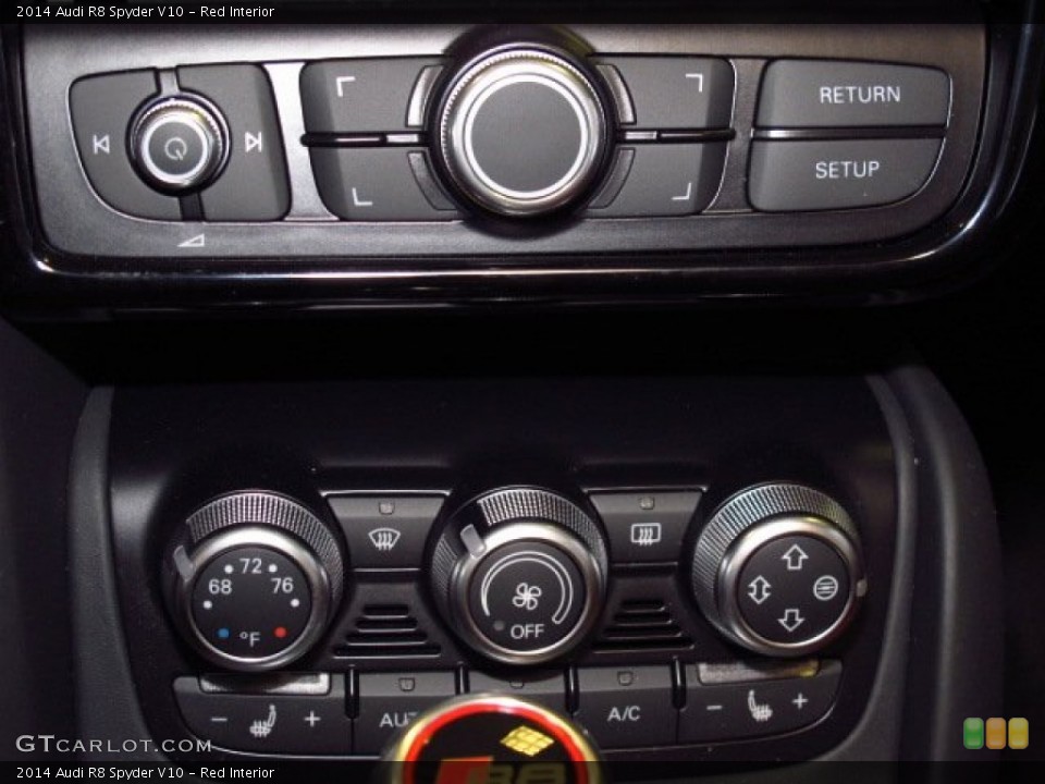 Red Interior Controls for the 2014 Audi R8 Spyder V10 #83984058