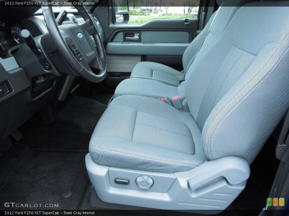 Steel Gray Interior Front Seat for the 2012 Ford F150 XLT SuperCab #83984418