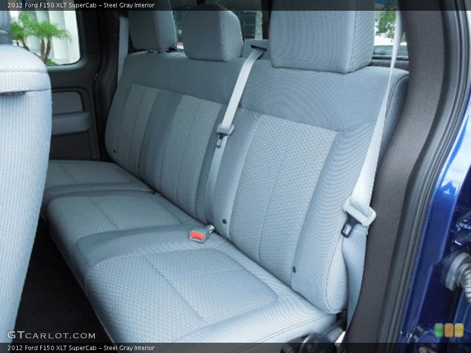 Steel Gray Interior Rear Seat for the 2012 Ford F150 XLT SuperCab #83984433