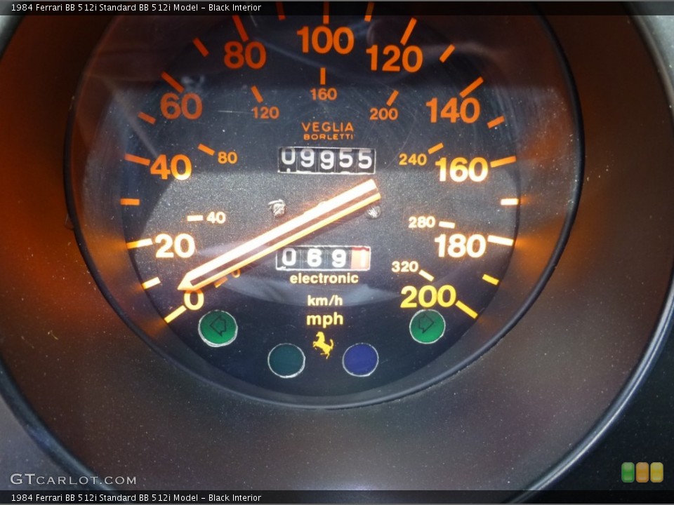 Black Interior Gauges for the 1984 Ferrari BB 512i  #83985585