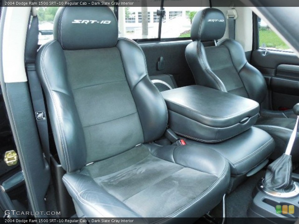 Dark Slate Gray Interior Front Seat for the 2004 Dodge Ram 1500 SRT-10 Regular Cab #83986209