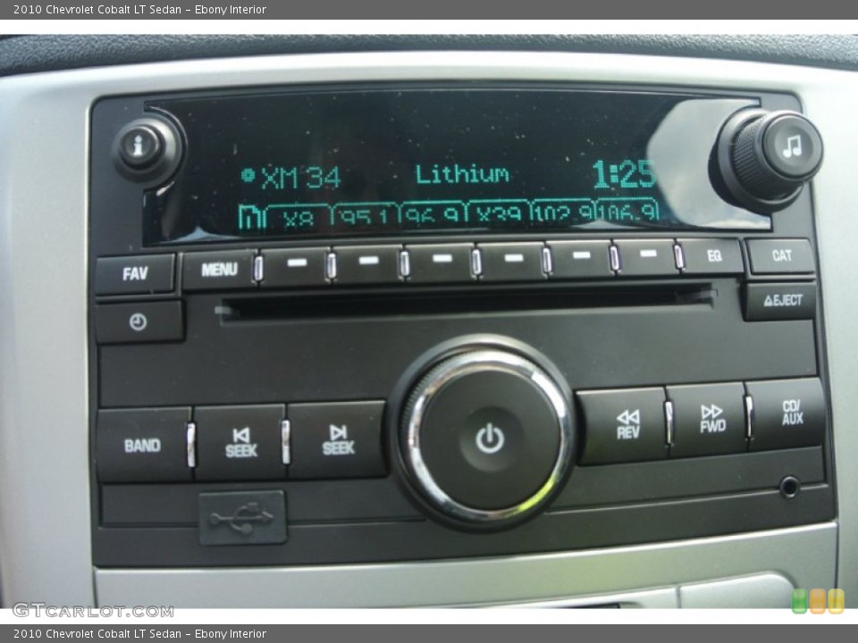 Ebony Interior Audio System for the 2010 Chevrolet Cobalt LT Sedan #83987688