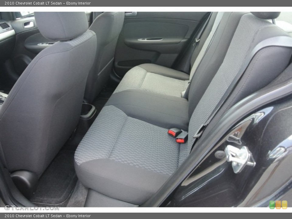 Ebony Interior Rear Seat for the 2010 Chevrolet Cobalt LT Sedan #83987721