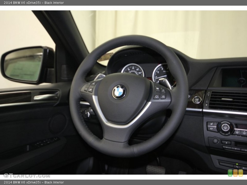 Black Interior Steering Wheel for the 2014 BMW X6 xDrive35i #83988387