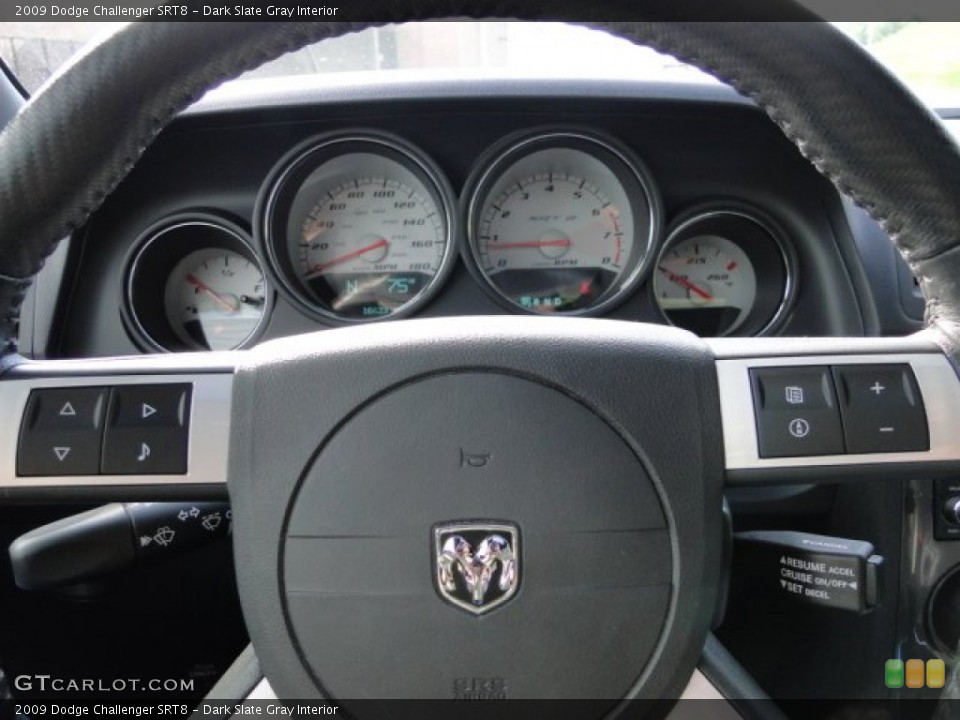 Dark Slate Gray Interior Gauges for the 2009 Dodge Challenger SRT8 #83989074