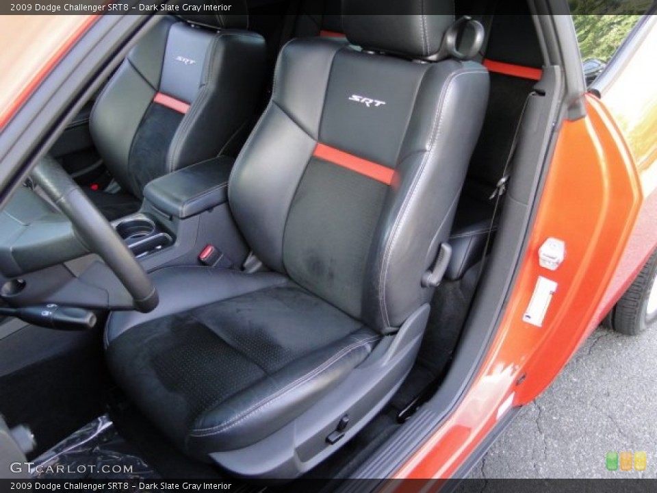Dark Slate Gray Interior Front Seat for the 2009 Dodge Challenger SRT8 #83989110
