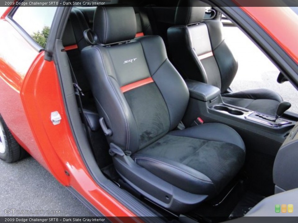 Dark Slate Gray Interior Front Seat for the 2009 Dodge Challenger SRT8 #83989113