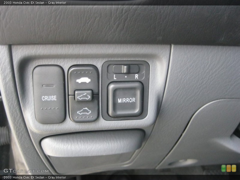 Gray Interior Controls for the 2003 Honda Civic EX Sedan #83990196
