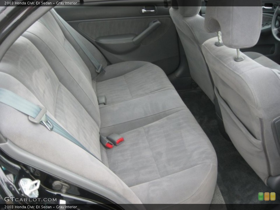 Gray Interior Rear Seat for the 2003 Honda Civic EX Sedan #83990262