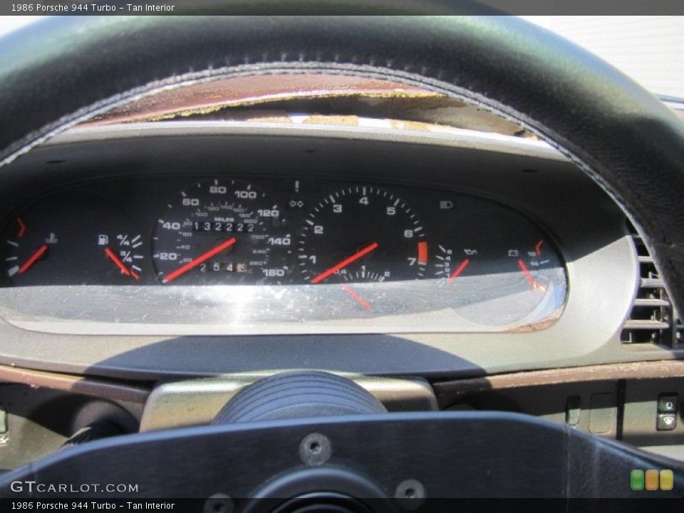 Tan Interior Gauges for the 1986 Porsche 944 Turbo #83991600