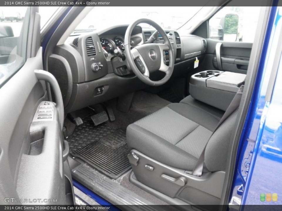 Ebony Interior Photo for the 2014 GMC Sierra 2500HD SLE Crew Cab 4x4 #83992353