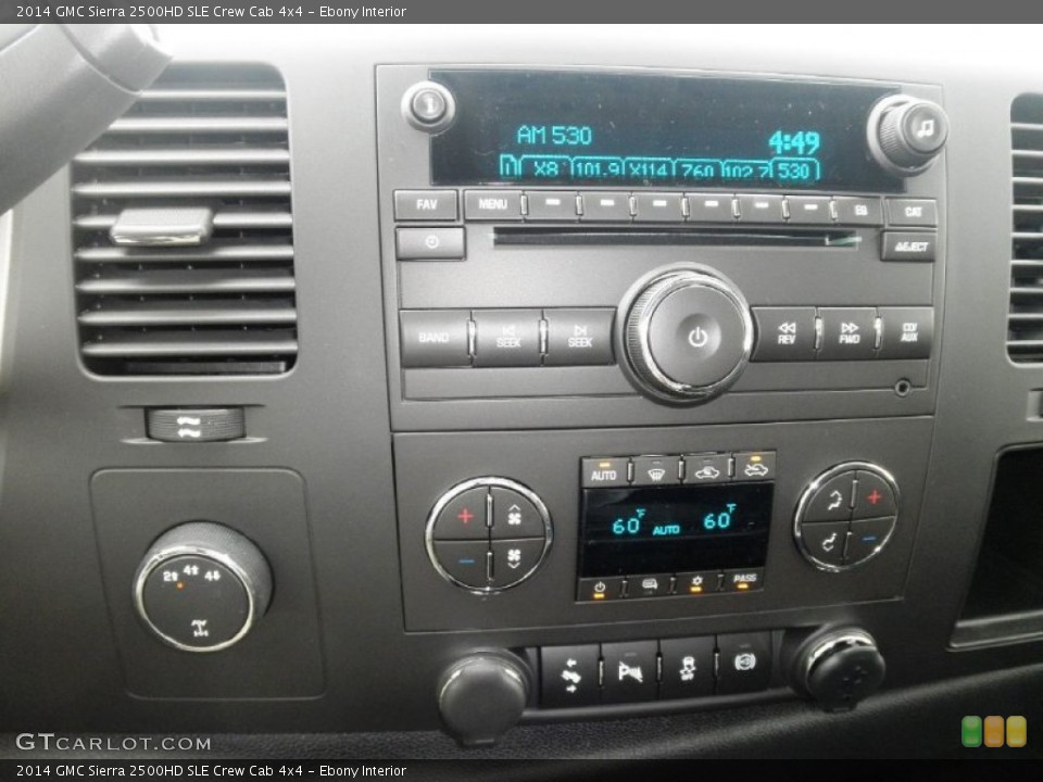 Ebony Interior Controls for the 2014 GMC Sierra 2500HD SLE Crew Cab 4x4 #83992377