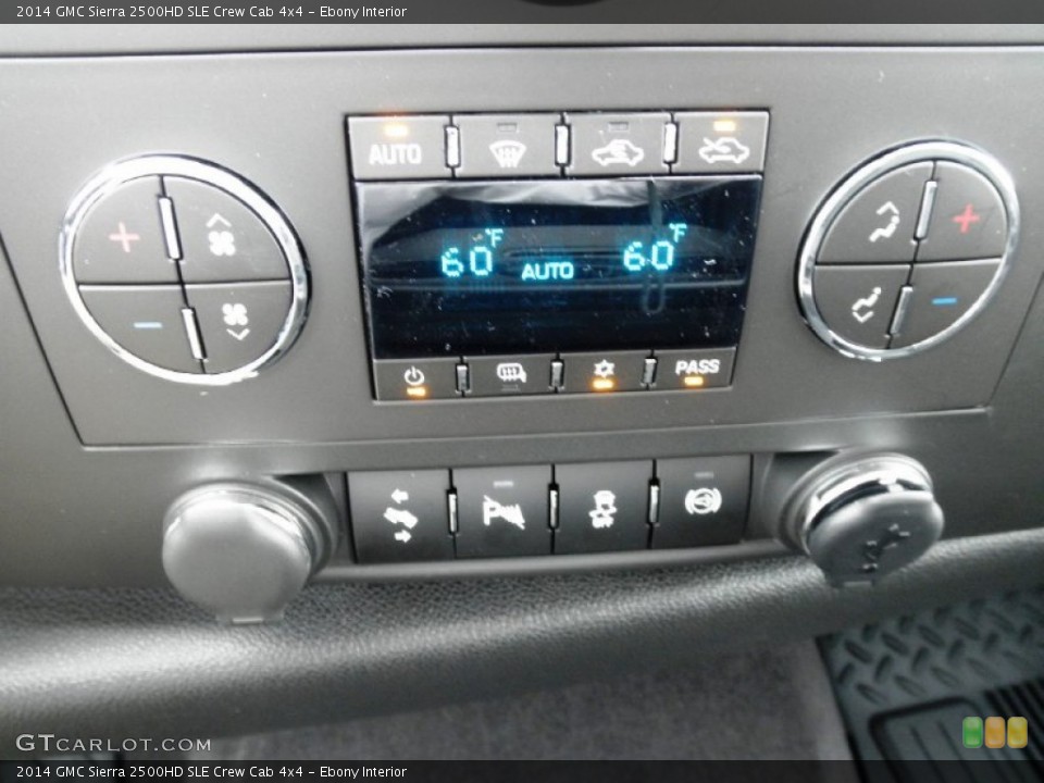 Ebony Interior Controls for the 2014 GMC Sierra 2500HD SLE Crew Cab 4x4 #83992398