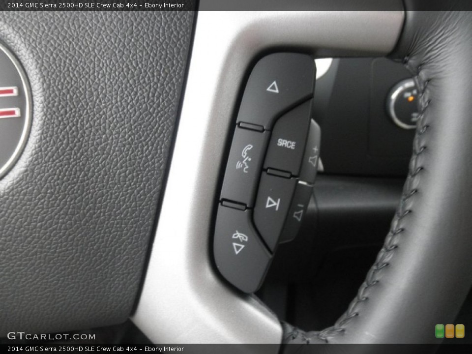 Ebony Interior Controls for the 2014 GMC Sierra 2500HD SLE Crew Cab 4x4 #83992476