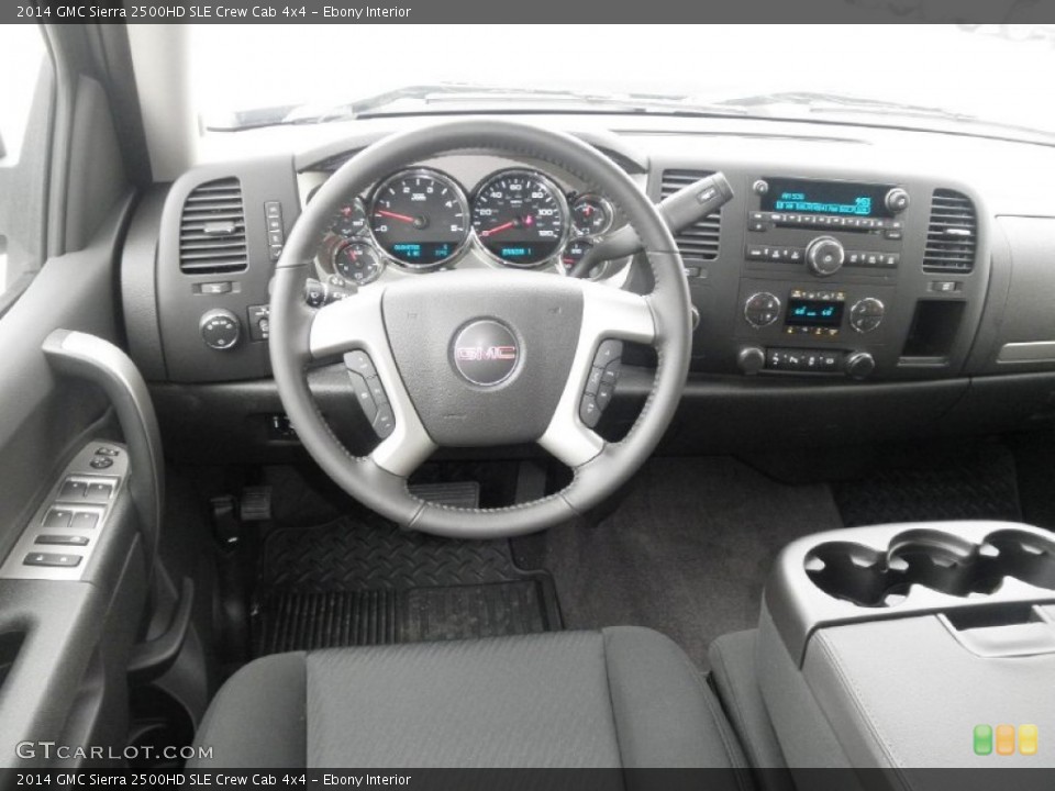 Ebony Interior Dashboard for the 2014 GMC Sierra 2500HD SLE Crew Cab 4x4 #83992647