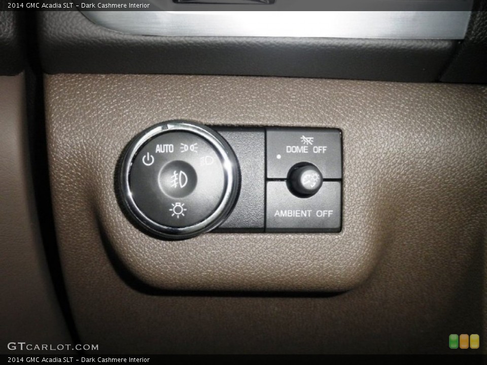 Dark Cashmere Interior Controls for the 2014 GMC Acadia SLT #83993346