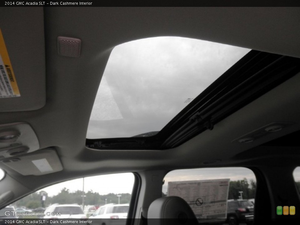 Dark Cashmere Interior Sunroof for the 2014 GMC Acadia SLT #83993424