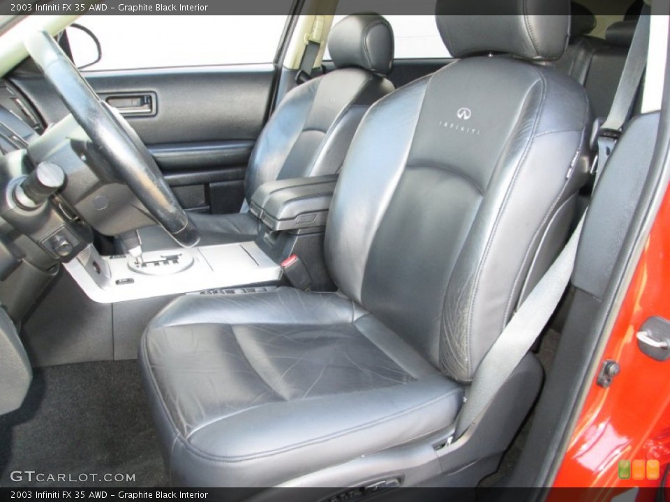 Graphite Black Interior Front Seat for the 2003 Infiniti FX 35 AWD #83995613