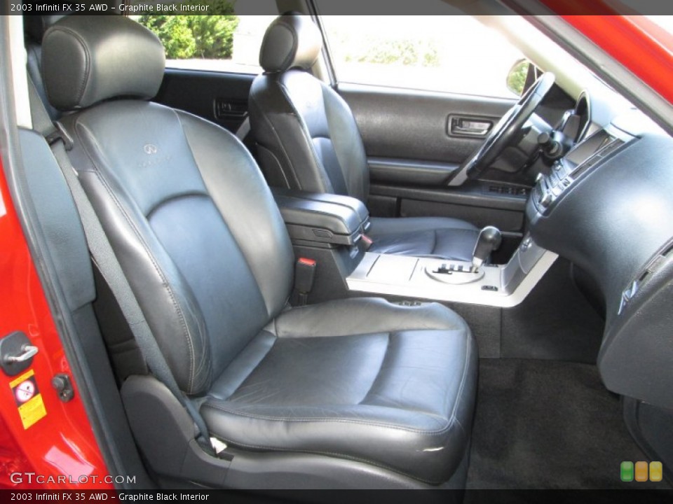 Graphite Black Interior Front Seat for the 2003 Infiniti FX 35 AWD #83995647