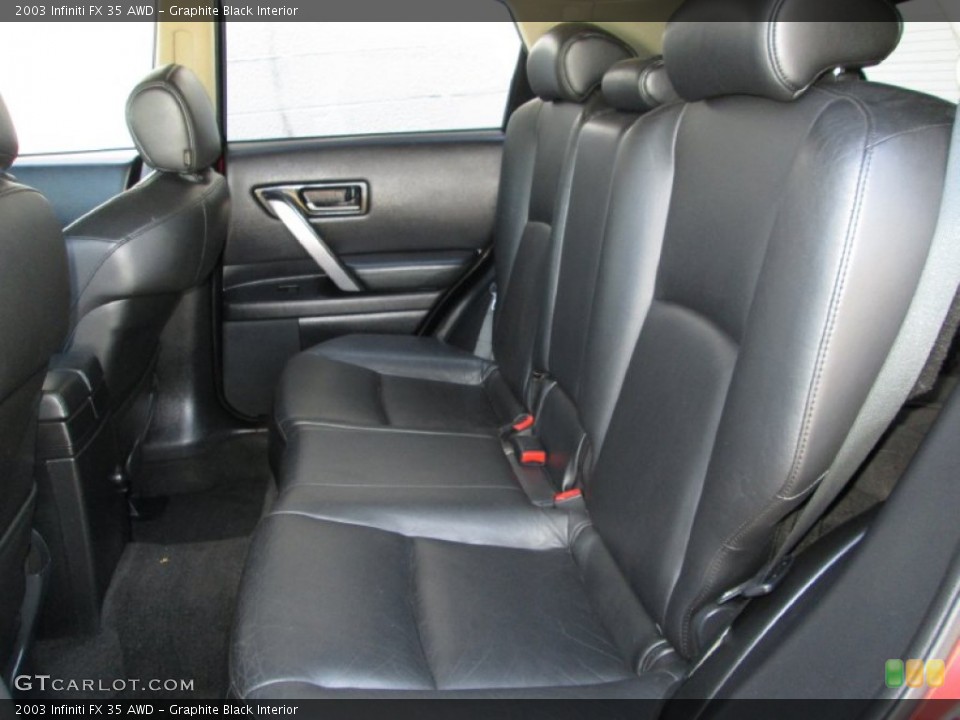 Graphite Black Interior Rear Seat for the 2003 Infiniti FX 35 AWD #83995713