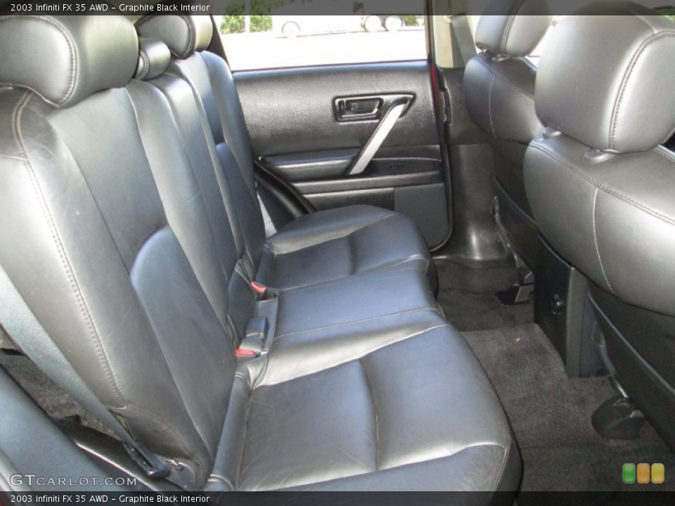 Graphite Black Interior Rear Seat for the 2003 Infiniti FX 35 AWD #83995740