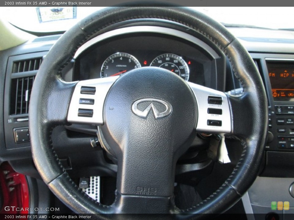 Graphite Black Interior Steering Wheel for the 2003 Infiniti FX 35 AWD #83995854