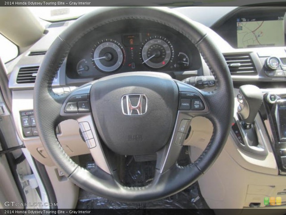 Gray Interior Steering Wheel for the 2014 Honda Odyssey Touring Elite #83996823