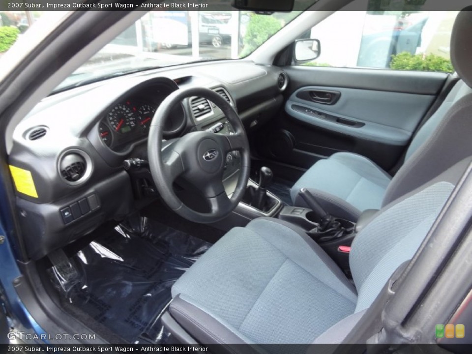 Anthracite Black Interior Prime Interior for the 2007 Subaru Impreza Outback Sport Wagon #83997357