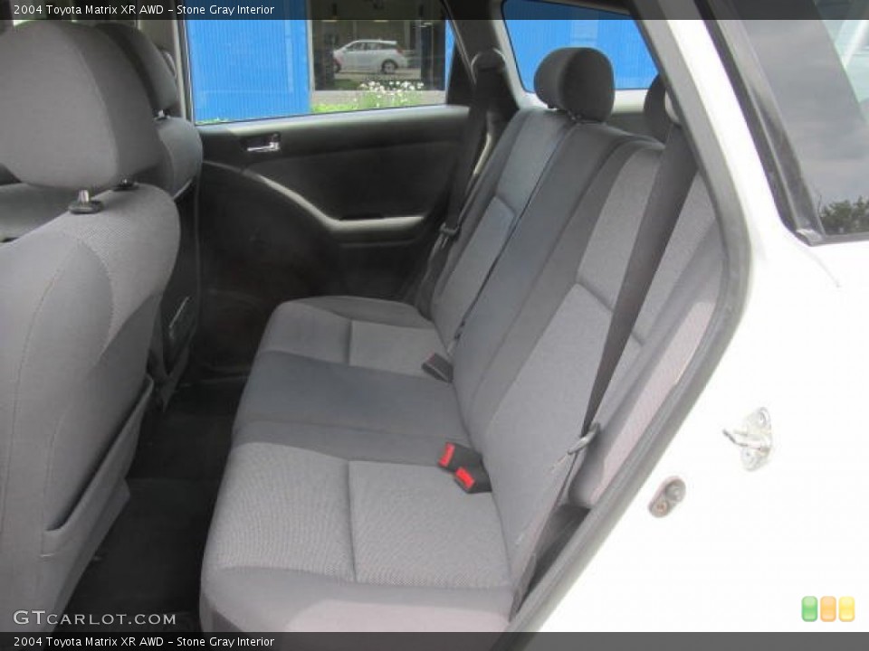Stone Gray Interior Rear Seat for the 2004 Toyota Matrix XR AWD #83998070