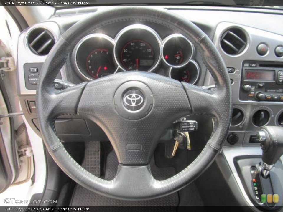 Stone Gray Interior Steering Wheel for the 2004 Toyota Matrix XR AWD #83998092