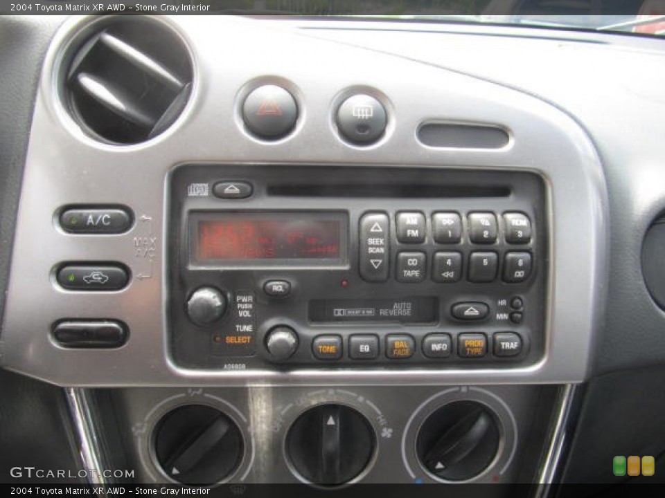 Stone Gray Interior Audio System for the 2004 Toyota Matrix XR AWD #83998113