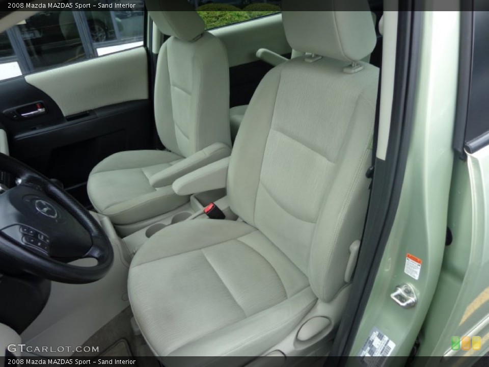 Sand Interior Front Seat for the 2008 Mazda MAZDA5 Sport #83998383