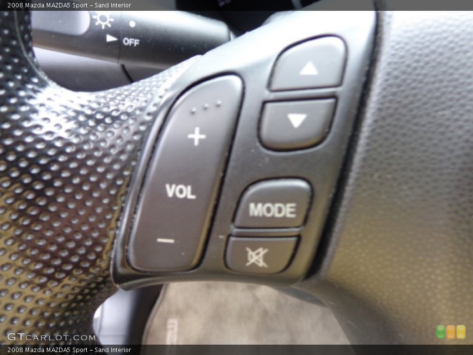Sand Interior Controls for the 2008 Mazda MAZDA5 Sport #83998452