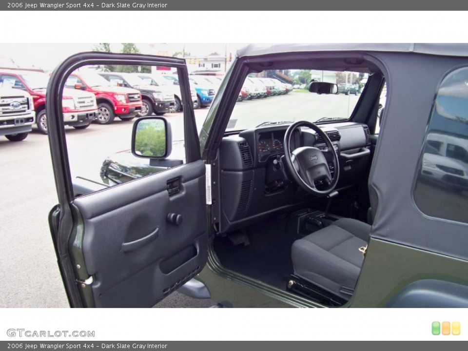 Dark Slate Gray Interior Photo for the 2006 Jeep Wrangler Sport 4x4 #84000522