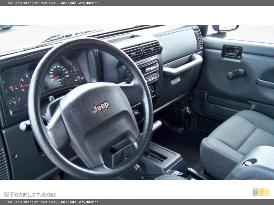 Dark Slate Gray Interior Dashboard for the 2006 Jeep Wrangler Sport 4x4 #84000573