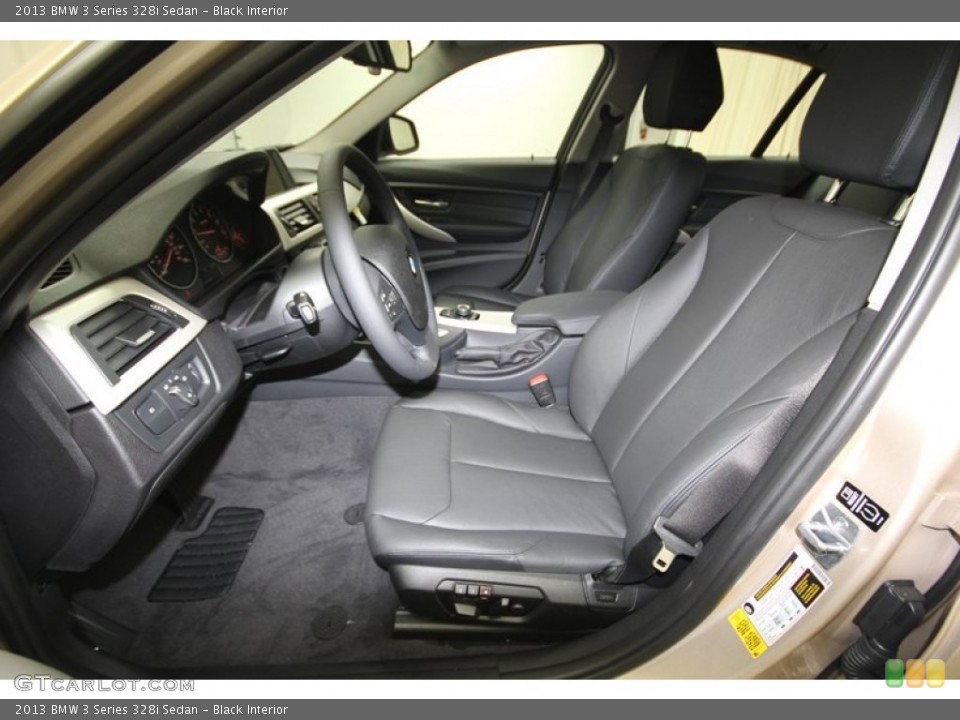 Black Interior Front Seat for the 2013 BMW 3 Series 328i Sedan #84001968